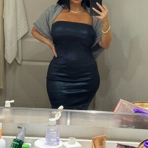 Zara Midnight Strapless Dress